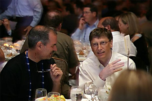 Steve Jobs and Bill Gates
